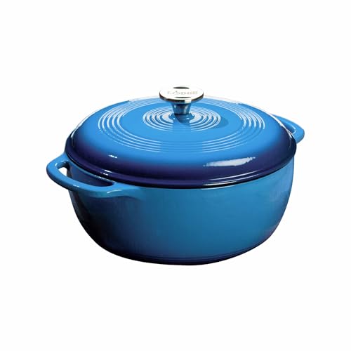Essential Enamel Cast Iron Dutch Oven (Caribbean Blue)