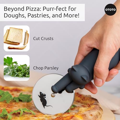 NEW Kitty Cut Pizza Cutter Wheel by OTOTO