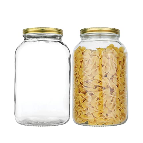 Glass Mason Jar Wide Mouth with Airtight Metal Lid