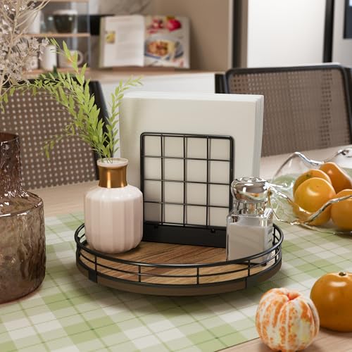Acacia Lazy Susan Turntable Organizer for Table Top