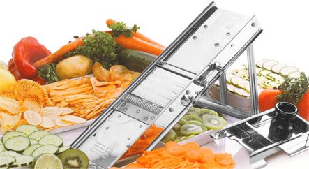 Bron Coucke Professional Stainless Steel Mandoline with Carriage (L)