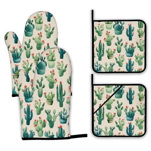 Abstract Daisy Flower Oven Mitts and Pot Holders