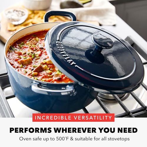 x Bobby Flay 5.5QT Enameled Cast Iron