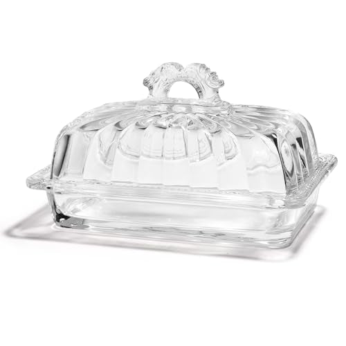 Butter Dish with Lid for Countertop Butter Container Holder Keeper Tray