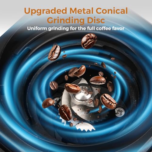 Electric Coffee Grinder for Home (Light Black)