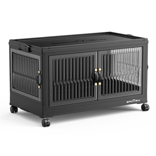 Large Stackable Storage Bins with Lids Foldable Boxes