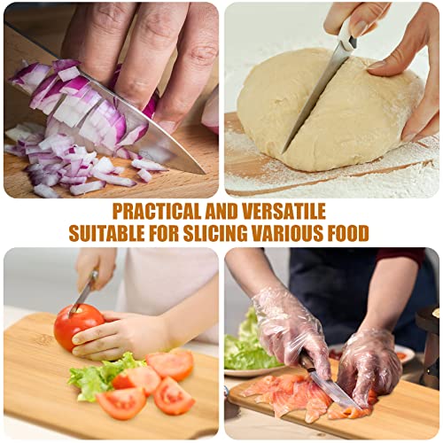 12 Packs Wooden Cutting Board Set with Handles 15 x 7 Inch Large Kitchen Serving Plain Chopping Board Bulk Gifts for Mom for Vegetables Meat Pizza Cheese Fruit Bread (15 x 7 Inch)