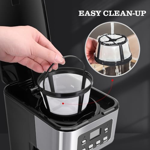 Coffee Maker Drip Coffee Machine Programmable Regular & Strong Brew Pause & Serve Auto Shut Off