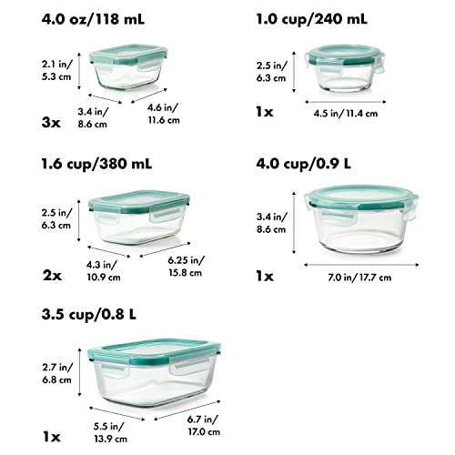 Good Grips 16 (Teal / 16 Piece Glass Set)