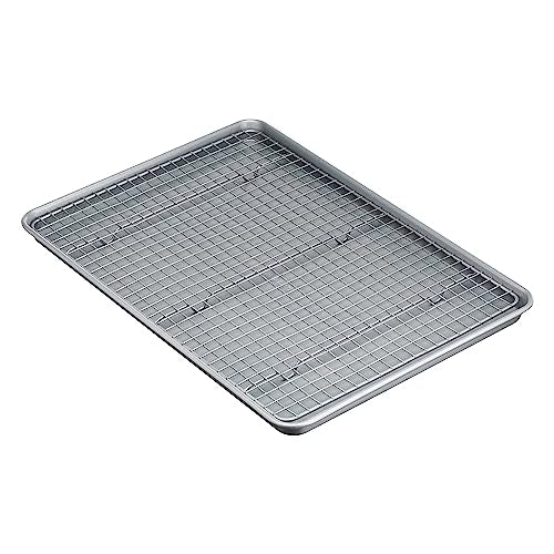 Su01Csn051 Nonstick Baking Sheets Cooling Rack Baking Sheet Aluminized Steel With Ceramic Sheet Pan