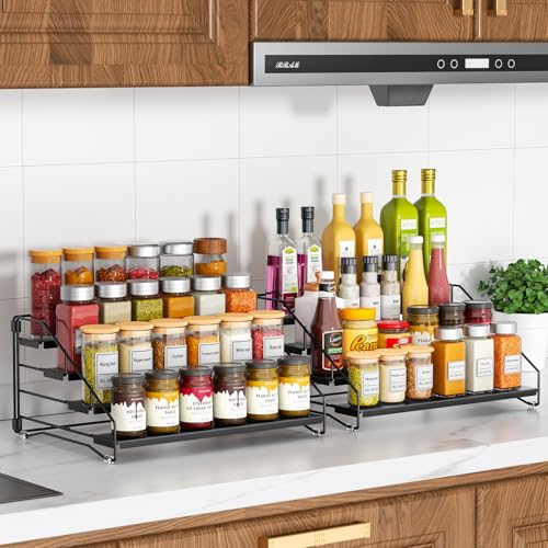 Spice Rack Organizer for Cabinet Pantry