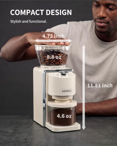 Conical Burr Coffee Grinder 2.0 (Beige)