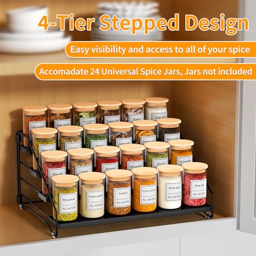 Spice Rack Organizer for Cabinet Pantry