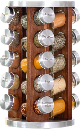 20 Jar Spice Rack with Spices Included