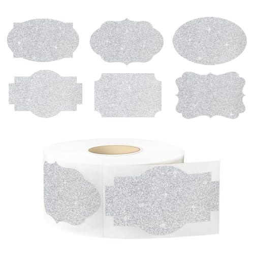 Fancy Shape Stickers Labels for Storage Box or Food Jars Holiday Present Stickers Christmas Gift Tags Stickers
