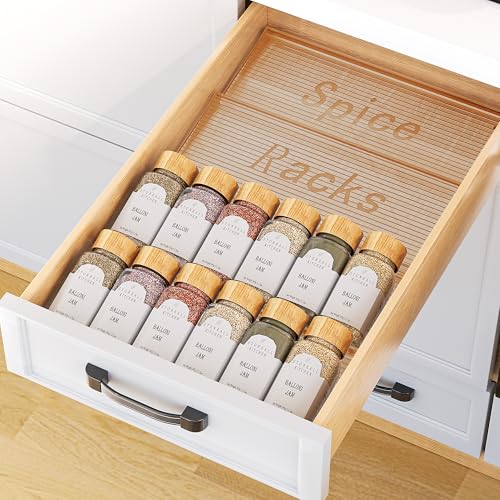 Expandable Clear Spice Drawer Organizer 8P & 4P