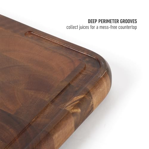 Edge Guard Cutting Board (Acacia Wood (18"x12"))