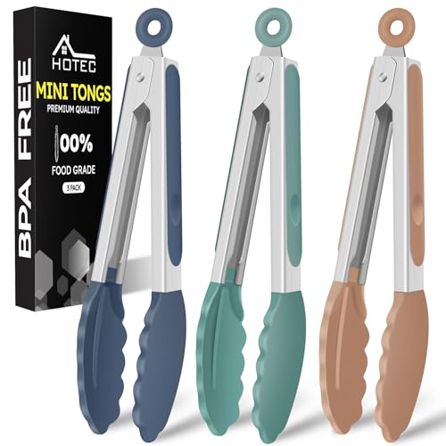 Mini Silicone Kitchen Tongs for Cooking