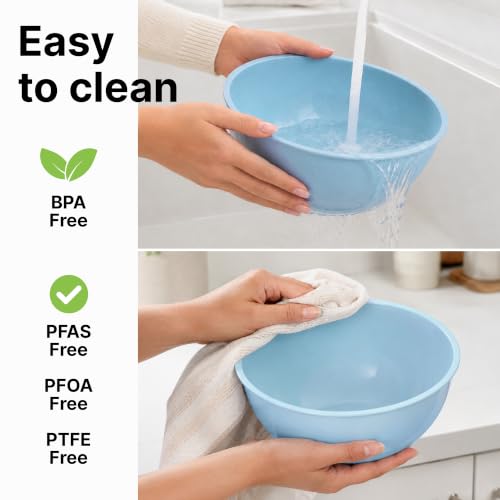 Piece Plastic Mixing Bowls with Lids Set
