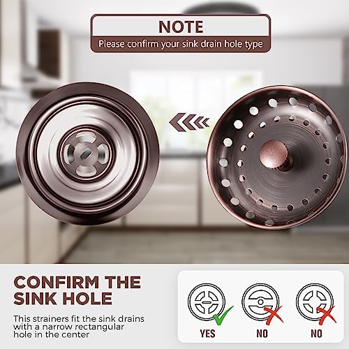 3 Pcs Sink Plug Stopper Disposal Drain Strainer
