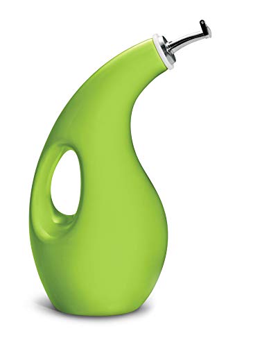 48467 Ceramic EVOO Oil and Vinegar Dispensing Bottle with Spout