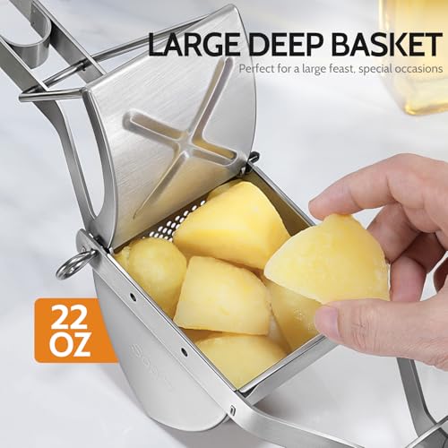 Stainless Steel Potato Masher for Commercial and Home Use