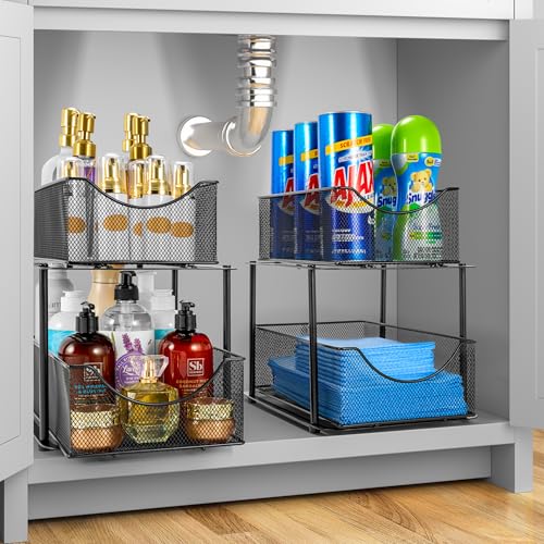2 Tier Metal Under Sink Organizer