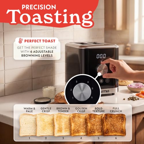 Toaster with Digital Countdown Display