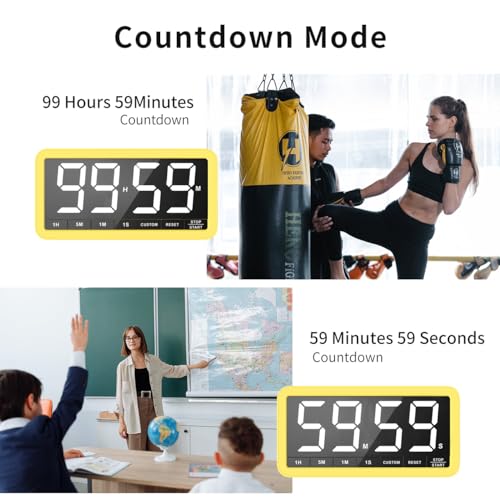 Large 7.8" Digital Timer (Yellow)