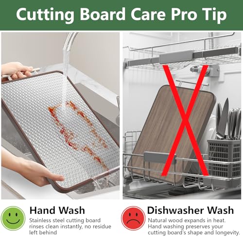 Stainless Steel Cutting Board Wood