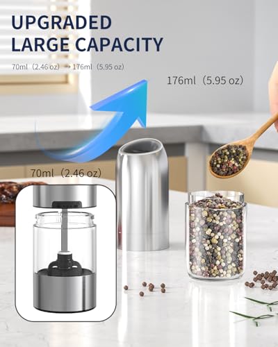 Gravity Salt and Pepper Grinder Set