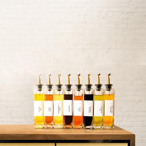 Olive Oil Dispenser for Kitchen (Gold / Set of 4)