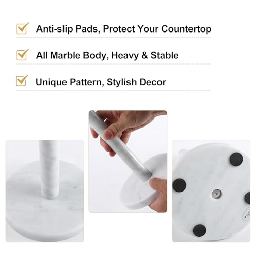 Natural Marble Paper Towel Holder Countertop