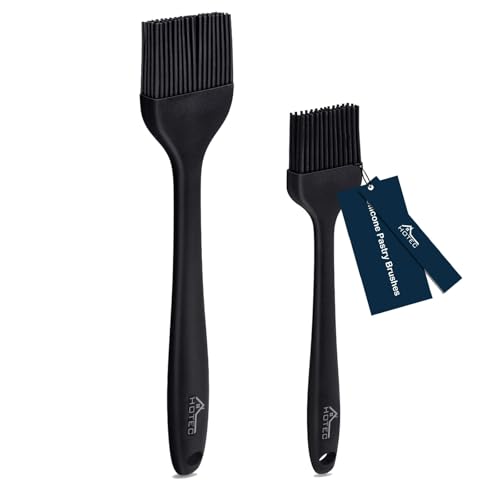 5 pieces Set Basting Brushes Silicone Heat Resistant Pastry Brushes Spread Oil Butter Sauce Marinades for BBQ Grill Barbecue Baking Kitchen Cooking BPA Free Dishwasher Safe