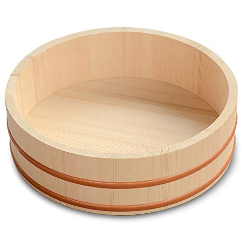 Wooden Sushi Oke Rice Mixing Tub