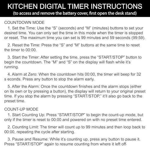 Premium Stainless Steel Digital Kitchen Timer