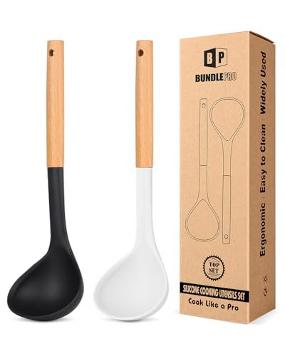 Silicone Soup Ladle Spoon Kitchen Utensils