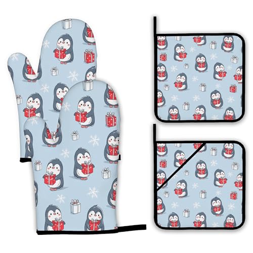Abstract Daisy Flower Oven Mitts and Pot Holders