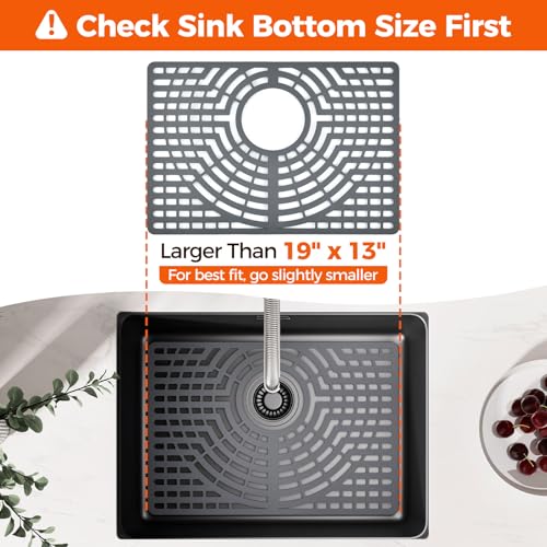 Silicone Sink Protector for Kitchen Sink (19x13 rear)