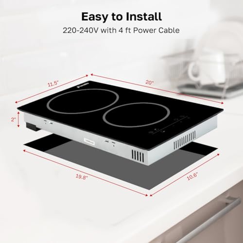 Electric Cooktop with Sensor Touch Control