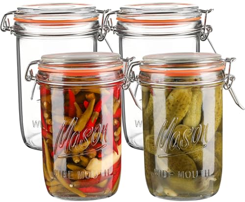 24oz Wide Mouth Mason Jars
