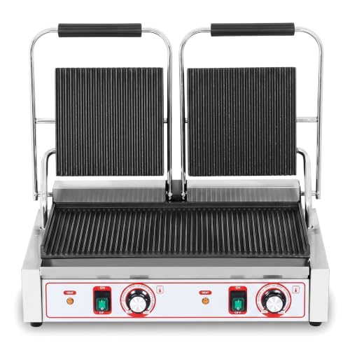 Commercial Panini Grill Flat Press Sandwich Maker Industrial Panini Machine Single Grill Big