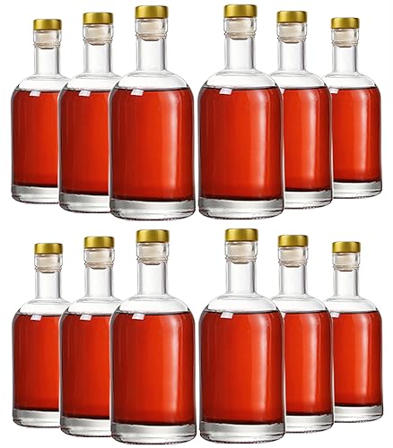 Clear glass bottles