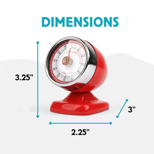 Vintage Streamline Timer (Red)