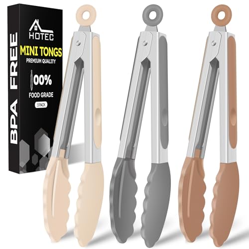 Mini Silicone Kitchen Tongs for Cooking
