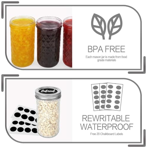 Mason Jars 12 OZ