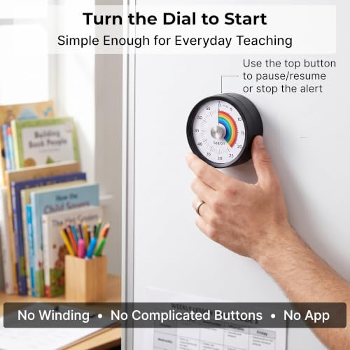 Magnetic Visual Classroom Timer (Black)