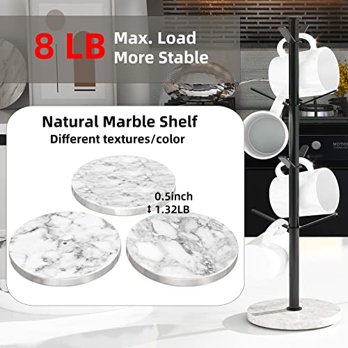 Mug Holder Tree with Marble Base