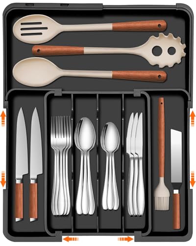 Silverware Organizer for Kitchen Drawer