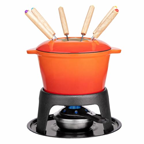 Cast Iron Fondue Set